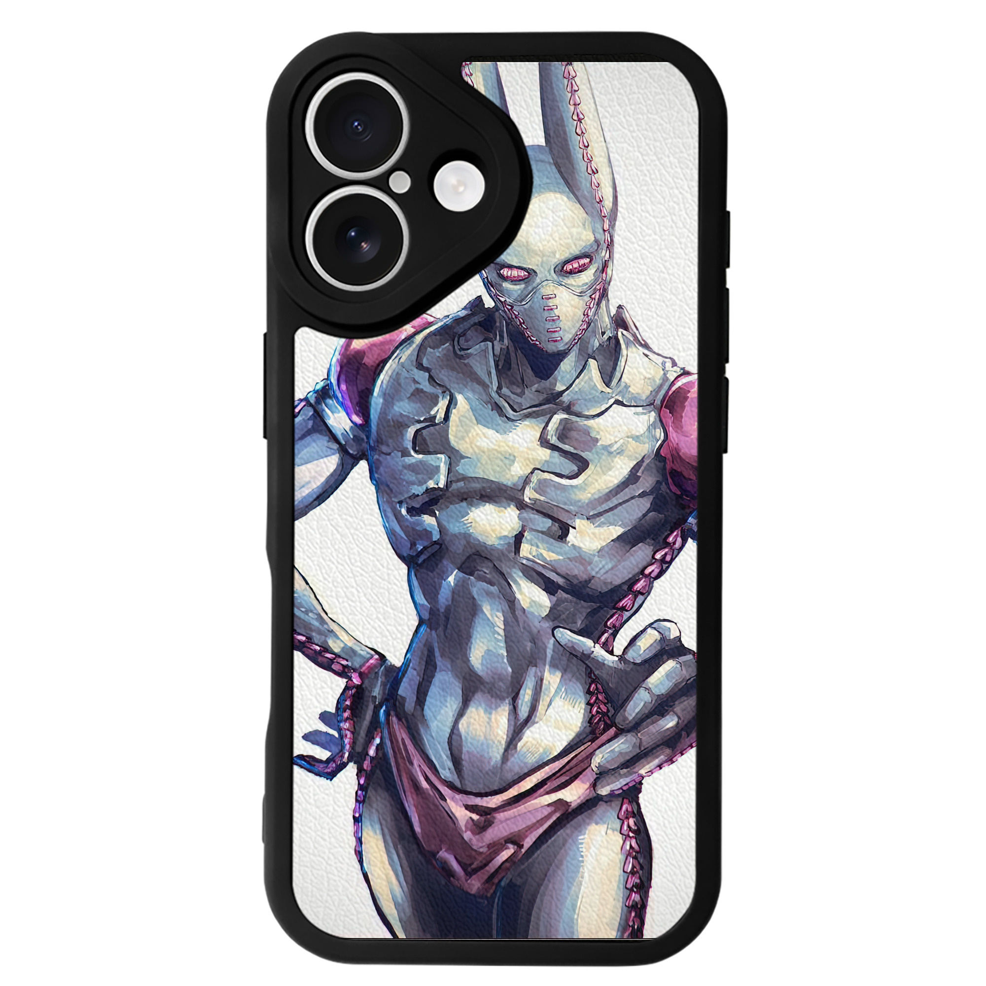 （画像用） ジョジョの奇妙な冒険 JoJo's Bizarre Adventure 【iPhone 16シリーズ対応】シリコンスマホケース（レザー調） 材質：シリコン